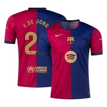 Men's F.DE JONG #21 Barcelona Home Replica Soccer Jersey - Spotify Logo Without Text 2024/25 Men's F.DE JONG #21 Barcelona Home Replica Soccer Jersey - Spotify Logo Without Text 2024/25