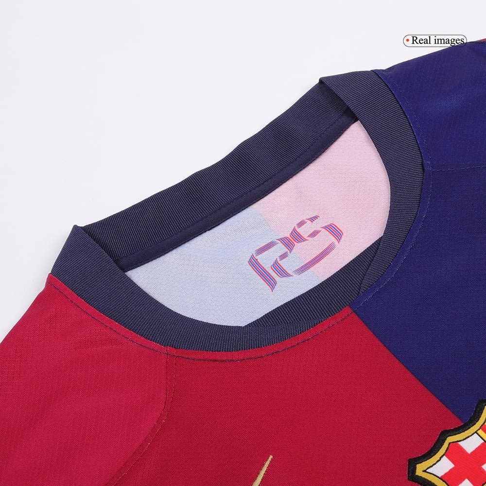 Men's F.DE JONG #21 Barcelona Home Replica Soccer Jersey - Spotify Logo Without Text 2024/25