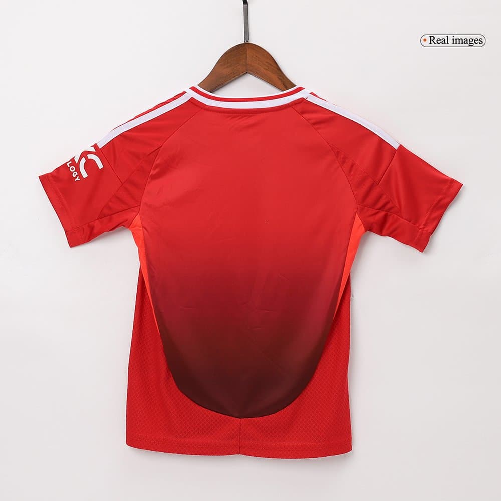 Kid's Manchester United Home Soccer Jersey Kit 2024/25 Kid's Manchester United Home Soccer Jersey Kit 2024/25