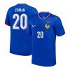 Men's COMAN #20 France Home Replica Soccer Jersey 2024
