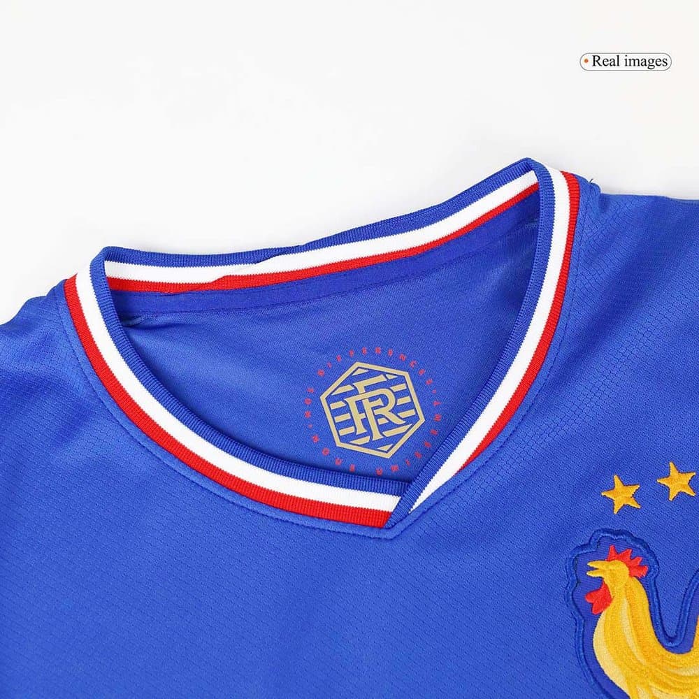 Men's COMAN #20 France Home Replica Soccer Jersey 2024