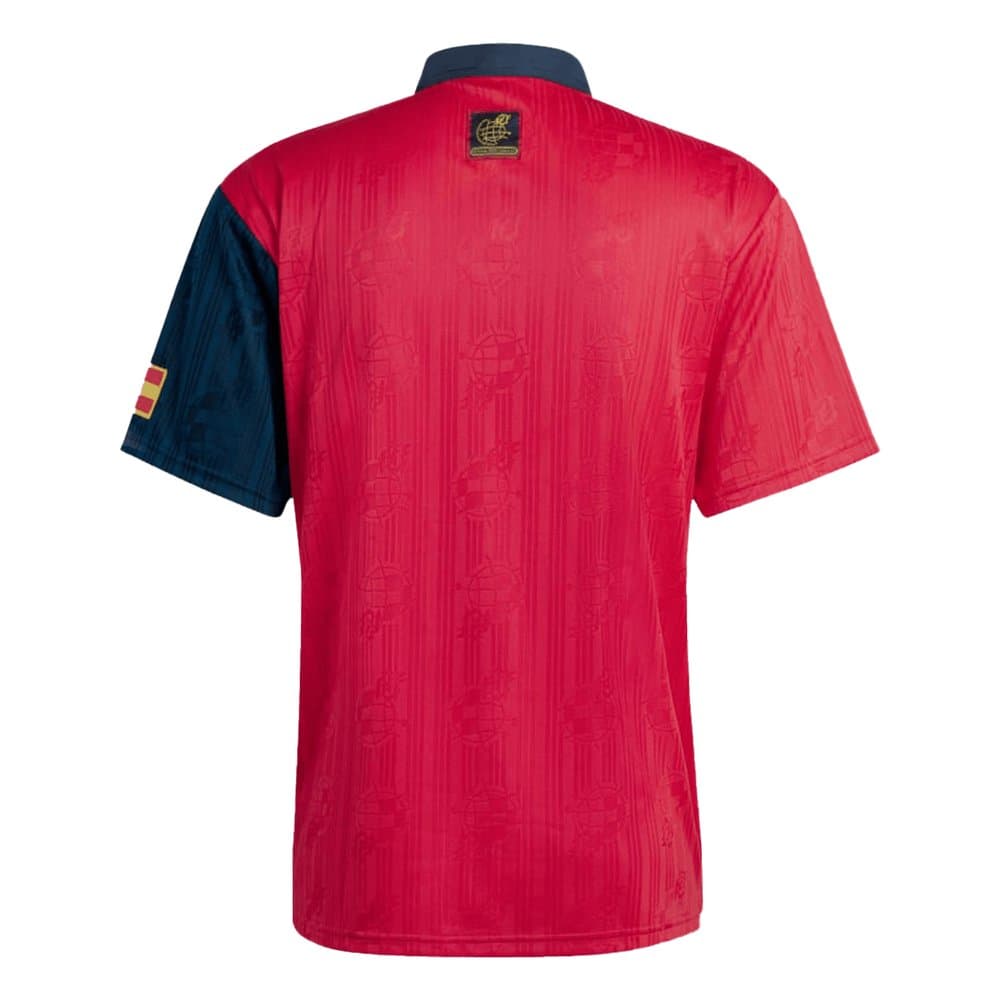 Men's Spain Home Retro Soccer Jersey 1996