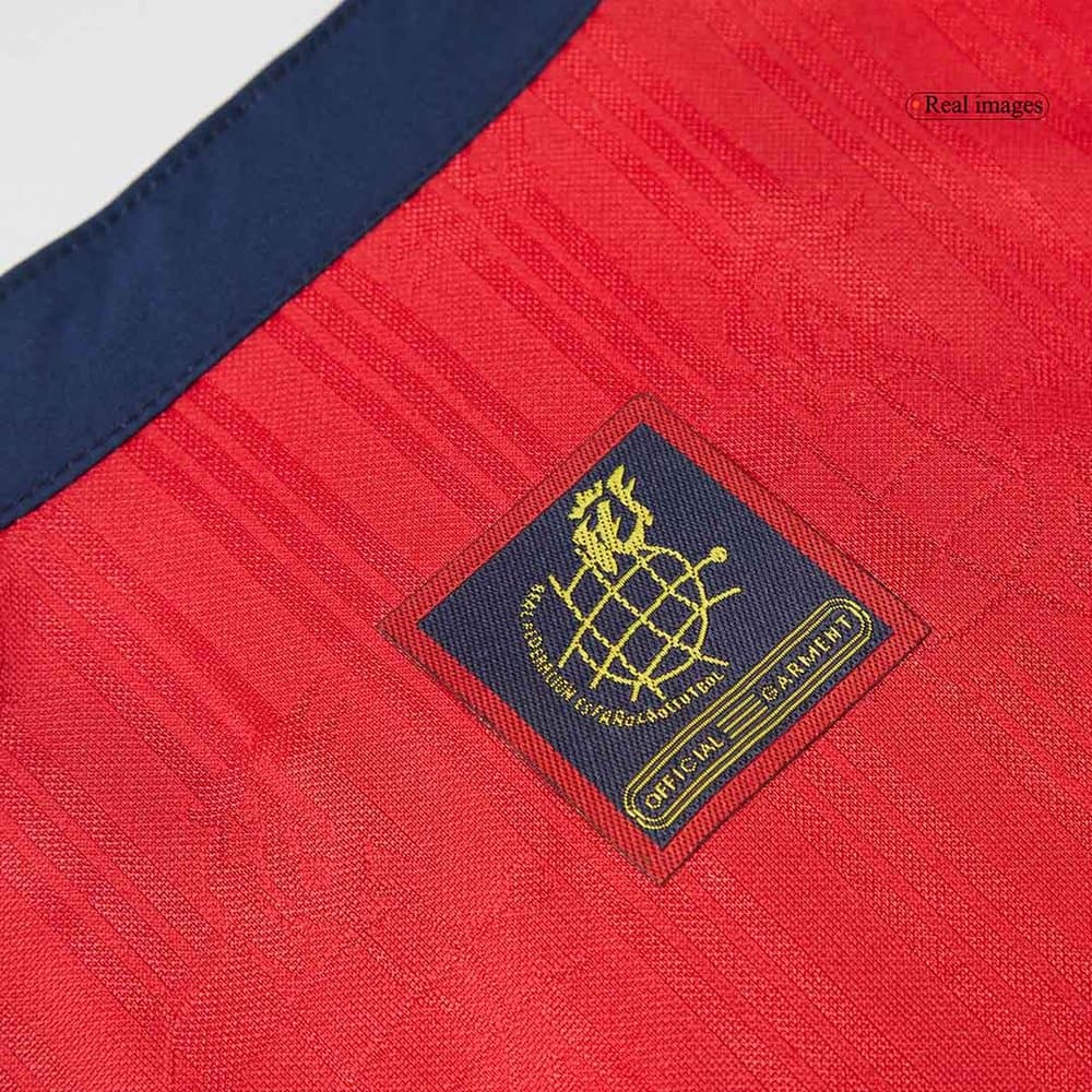 Men's Spain Home Retro Soccer Jersey 1996