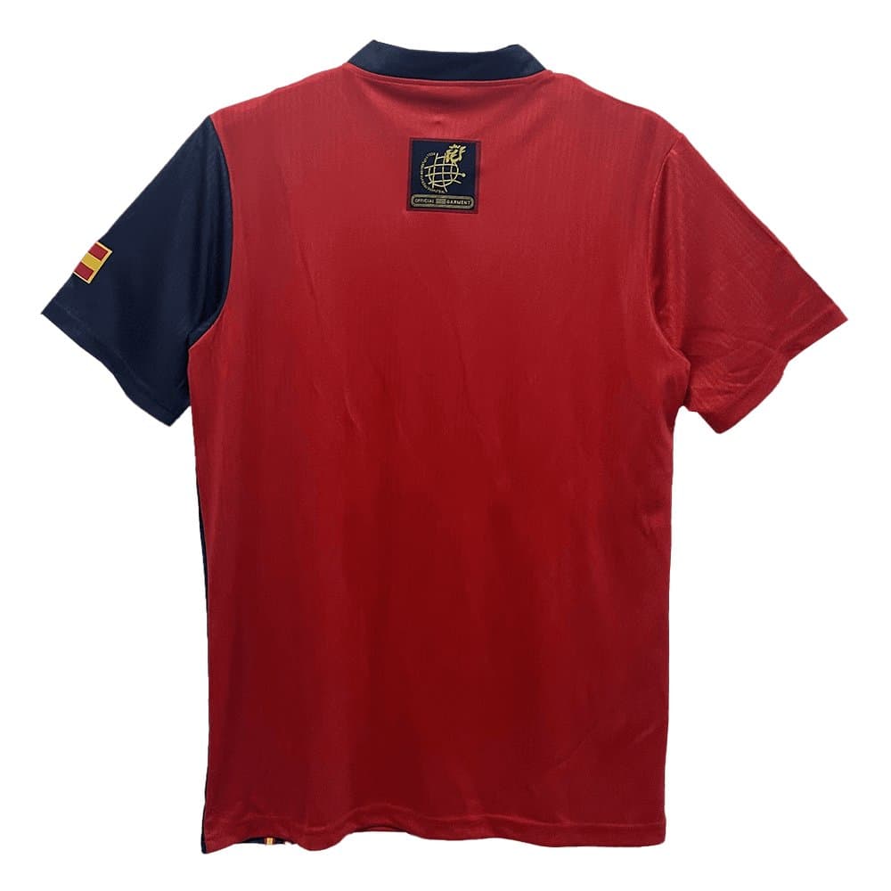 Men's Spain Home Retro Soccer Jersey 1996