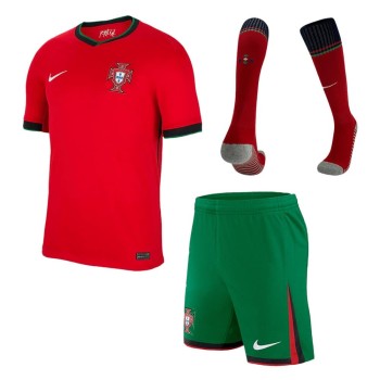 Men's Portugal Home Jersey Full Kit EURO 2024 Men's Portugal Home Jersey Full Kit EURO 2024