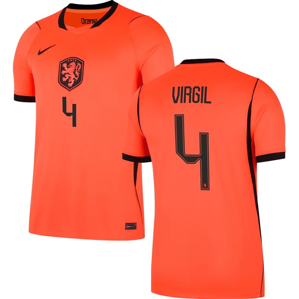 Kid's VIRGIL #4 Netherlands Home Replica Jersey World Cup 2026 Kid's VIRGIL #4 Netherlands Home Replica Jersey World Cup 2026