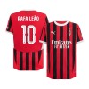 Men's RAFA LEÃO #10 AC Milan Home Authentic Soccer Jersey - UCL 2024/25 Men's RAFA LEÃO #10 AC Milan Home Authentic Soccer Jersey - UCL 2024/25