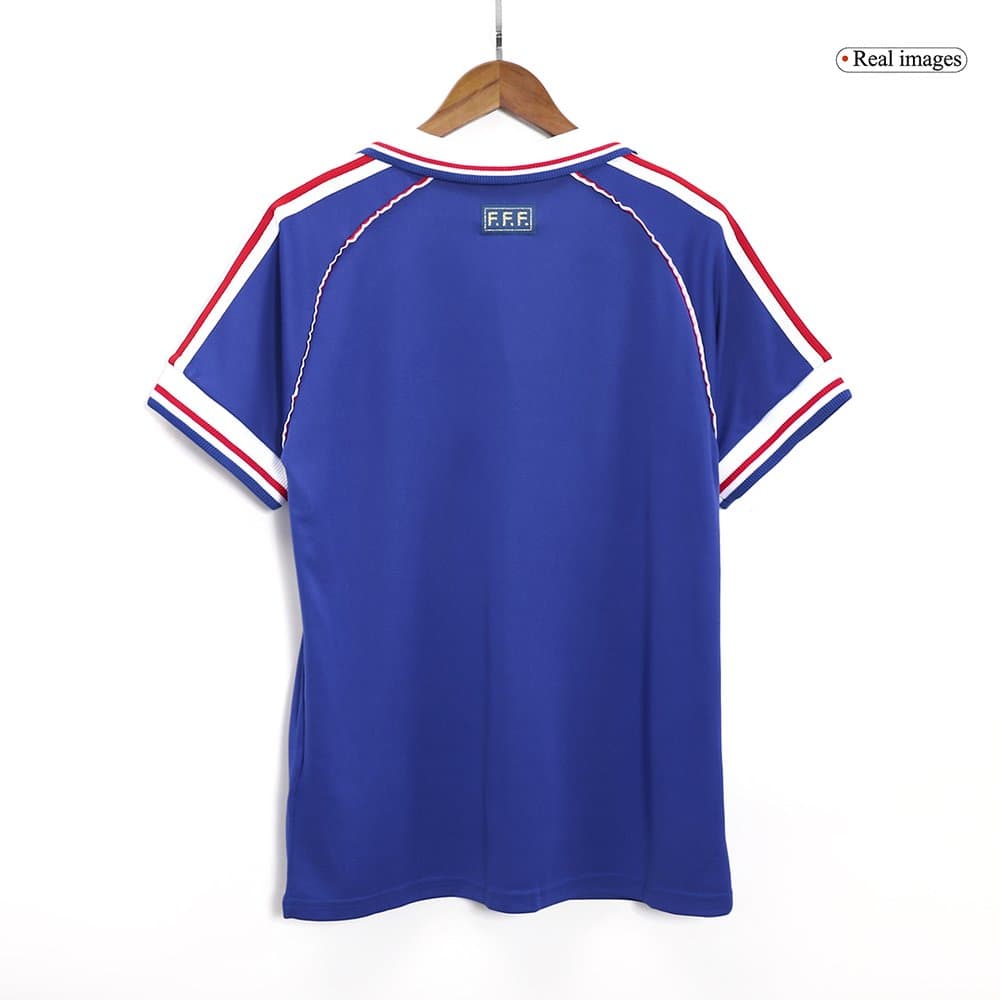 Men's France Home Retro Soccer Jersey World Cup 1998 Men's France Home Retro Soccer Jersey World Cup 1998