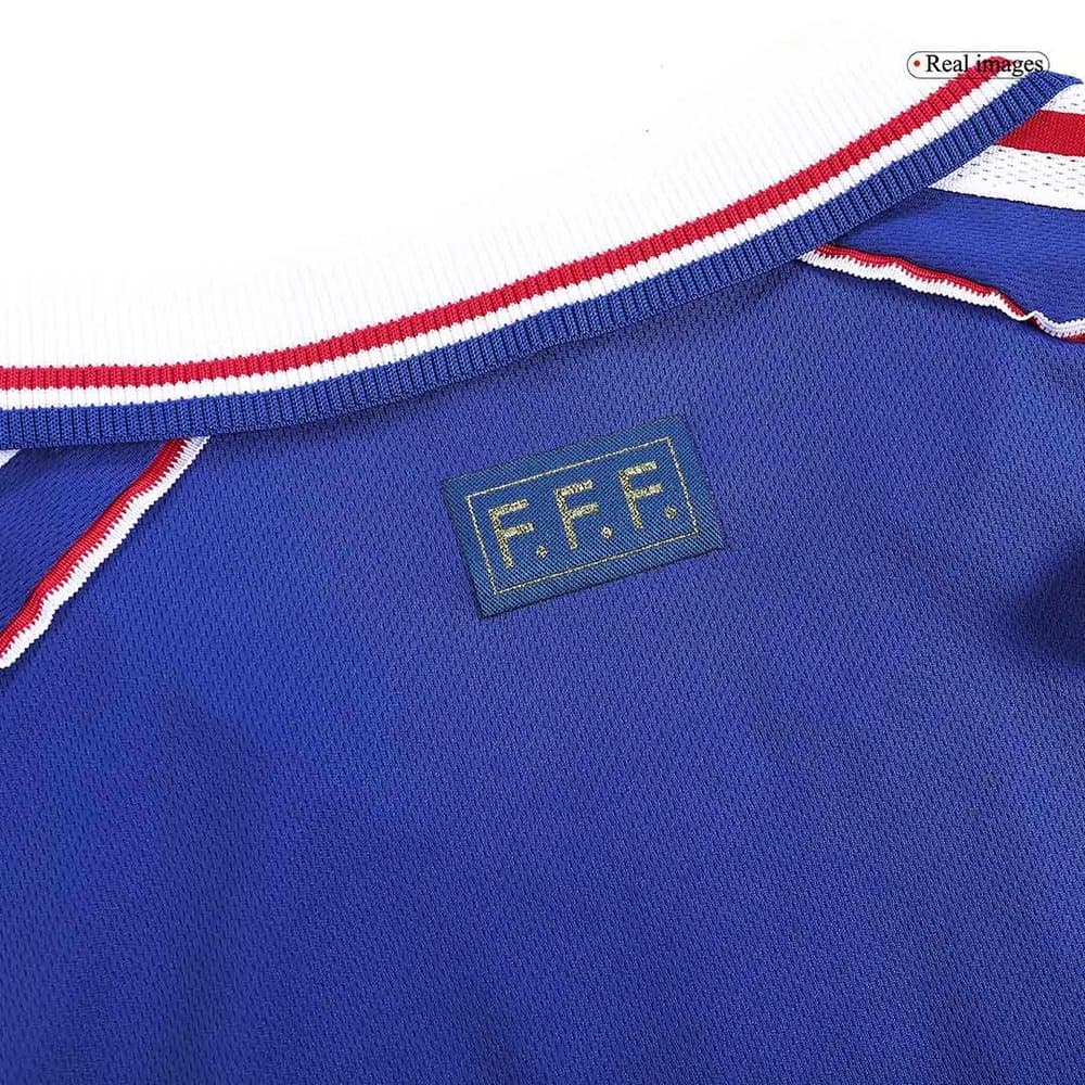 Men's France Home Retro Soccer Jersey World Cup 1998 Men's France Home Retro Soccer Jersey World Cup 1998