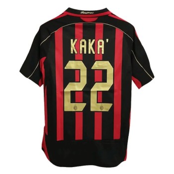 Men's KAKA' #22 AC Milan Home Retro Soccer Jersey 2006/07 Men's KAKA' #22 AC Milan Home Retro Soccer Jersey 2006/07