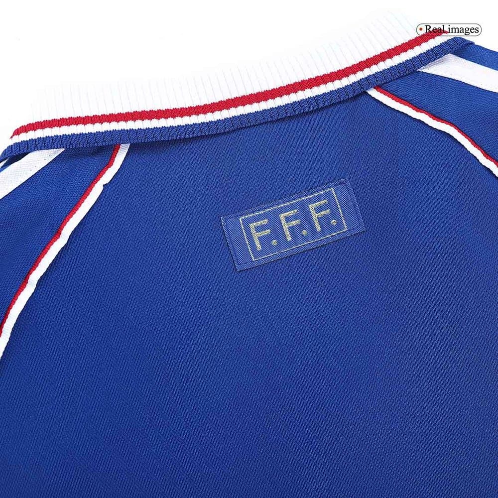 Men's France Home Retro Soccer Jersey 1998