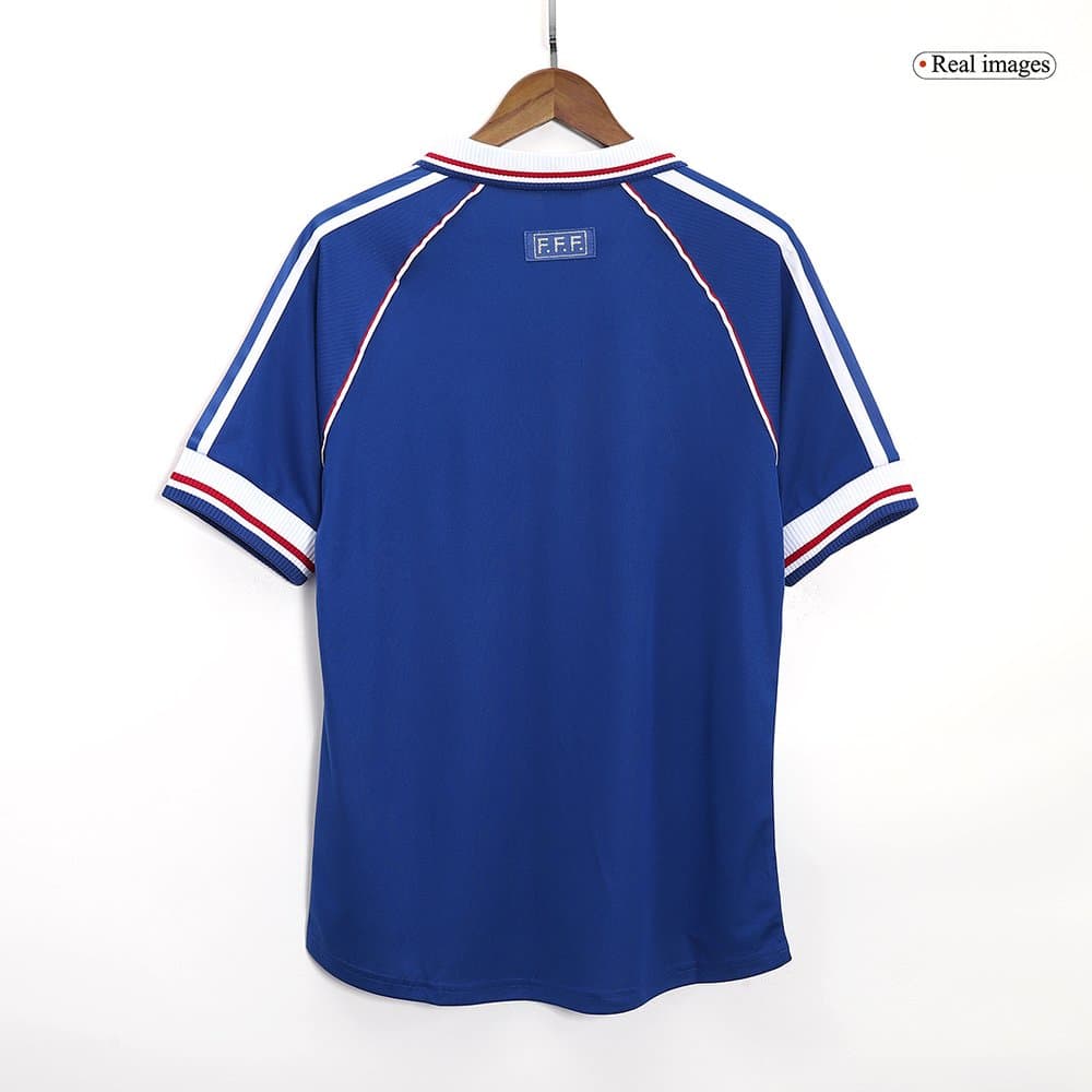 Men's France Home Retro Soccer Jersey 1998