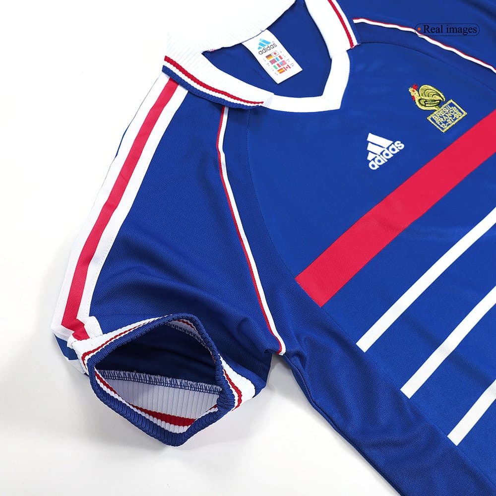 Men's France Home Retro Soccer Jersey 1998