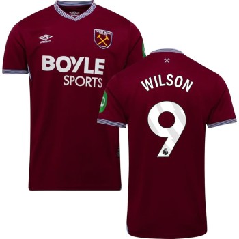 Kid's WILSON #9 West Ham United Home Replica Jersey 2025/26
