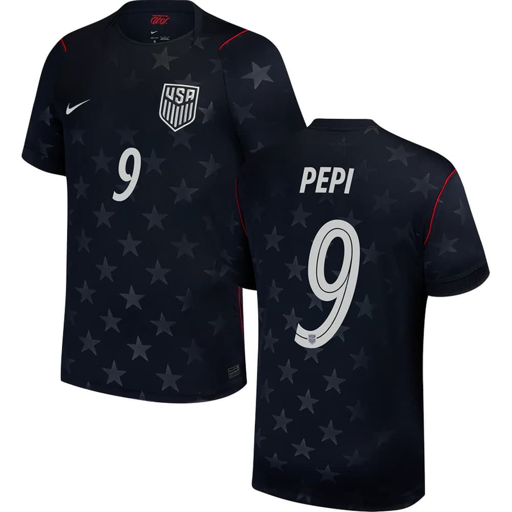 Kid's Ricardo Pepi #9 USA Away Replica Jersey World Cup 2026