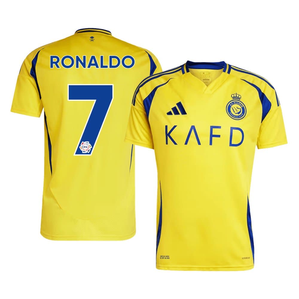 Men's RONALDO #7 Al Nassr Home Replica Soccer Jersey 2024/25