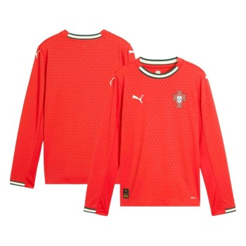 Men's Portugal Home Long Sleeve Jersey 2025 Men's Portugal Home Long Sleeve Jersey 2025