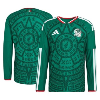 Men's Mexico Home Long Sleeve Authentic Jersey World Cup 2026 Men's Mexico Home Long Sleeve Authentic Jersey World Cup 2026