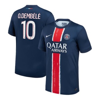 Men's O.DEMBÉLÉ #10 PSG Home Replica Soccer Jersey 2024/25 Men's O.DEMBÉLÉ #10 PSG Home Replica Soccer Jersey 2024/25