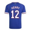 Men's HENRY #12 France Home Retro Soccer Jersey 1998 Men's HENRY #12 France Home Retro Soccer Jersey 1998