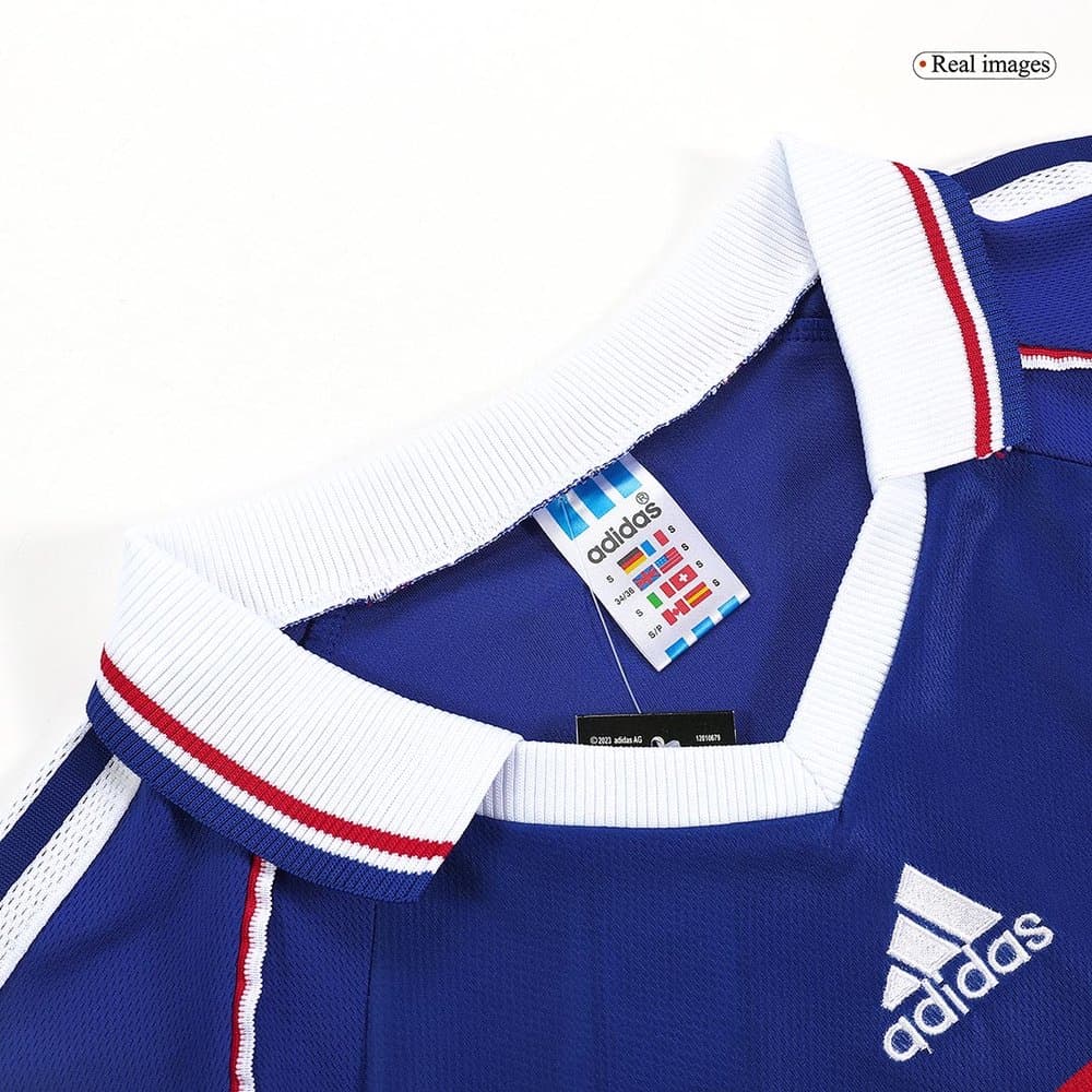 Men's HENRY #12 France Home Retro Soccer Jersey 1998 Men's HENRY #12 France Home Retro Soccer Jersey 1998