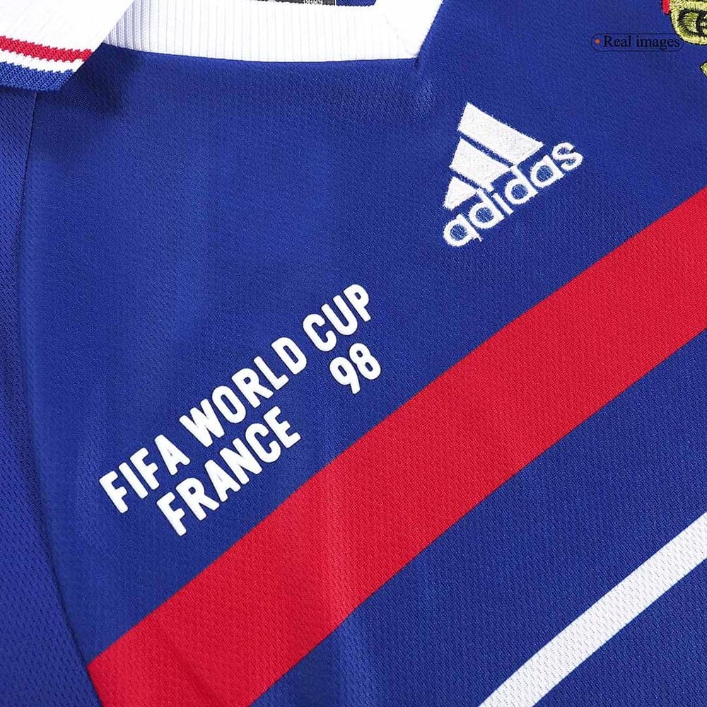 Men's HENRY #12 France Home Retro Soccer Jersey 1998 Men's HENRY #12 France Home Retro Soccer Jersey 1998