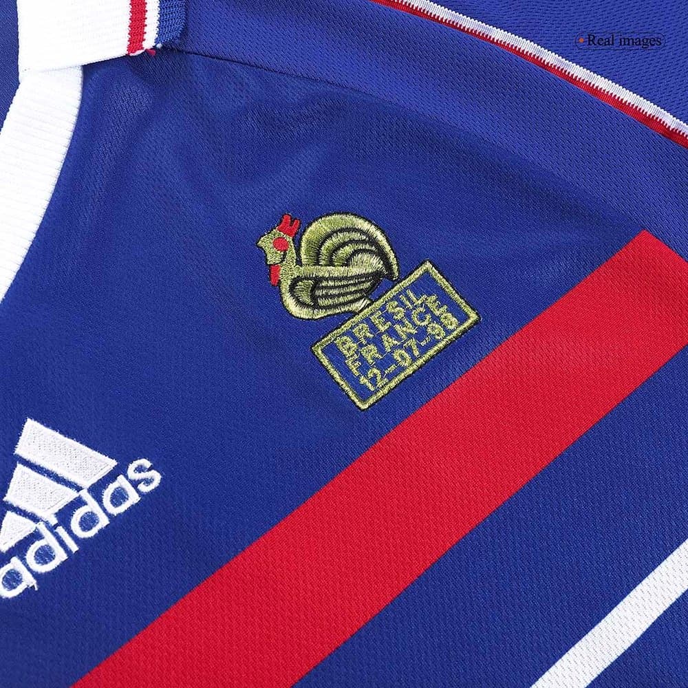 Men's HENRY #12 France Home Retro Soccer Jersey 1998 Men's HENRY #12 France Home Retro Soccer Jersey 1998