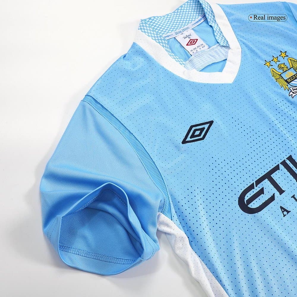 Men's Manchester City Home Retro Soccer Jersey 2011/12
