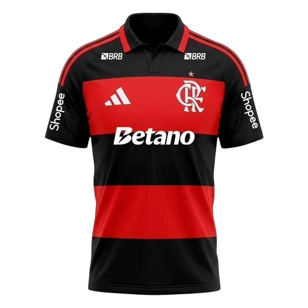 Men's CR Flamengo Home Replica Soccer Jersey 2026/27