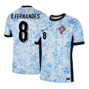 Men's B.FERNANDES #8 Portugal Away Replica Soccer Jersey EURO 2024 Men's B.FERNANDES #8 Portugal Away Replica Soccer Jersey EURO 2024