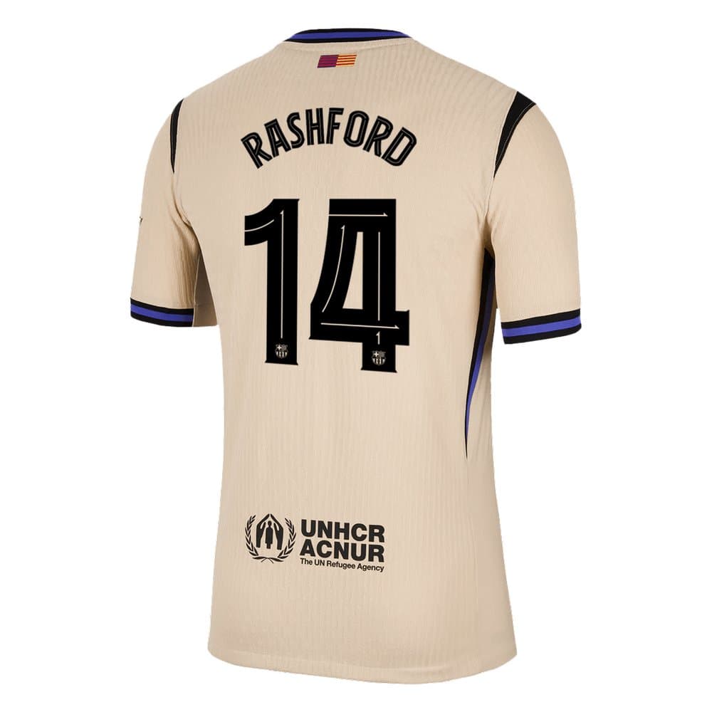 Men's RASHFORD #14 Barcelona Away Authentic Soccer Jersey - UCL 2025/26