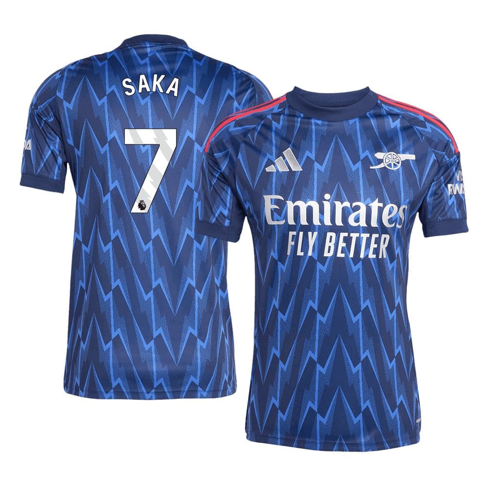 Men's SAKA #7 Arsenal Away Replica Soccer Jersey 2025/26 Men's SAKA #7 Arsenal Away Replica Soccer Jersey 2025/26