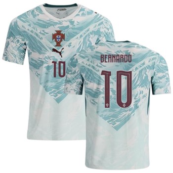 Men's BERNARDO #10 Portugal Away Replica Jersey World Cup 2026