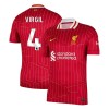 Men's VIRGIL #4 Liverpool Home Replica Soccer Jersey 2024/25 Men's VIRGIL #4 Liverpool Home Replica Soccer Jersey 2024/25