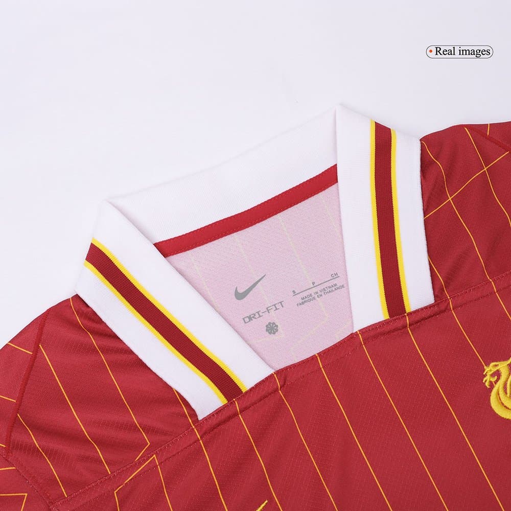 Men's VIRGIL #4 Liverpool Home Replica Soccer Jersey 2024/25 Men's VIRGIL #4 Liverpool Home Replica Soccer Jersey 2024/25