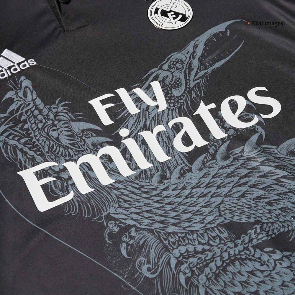 Men's SERGIO RAMOS #4 Real Madrid Third Away Retro Soccer Jersey 2014/15