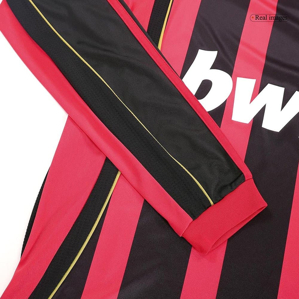 Men's RONALDO #99 AC Milan Home Long Sleeve Retro Soccer Jersey 2006/07 Men's RONALDO #99 AC Milan Home Long Sleeve Retro Soccer Jersey 2006/07