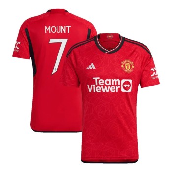 Men's MOUNT #7 Manchester United Home Replica Jersey - UCL 2023/24 Men's MOUNT #7 Manchester United Home Replica Jersey - UCL 2023/24