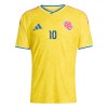 Men's JAMES #10 Colombia Home Authentic Jersey World Cup 2026