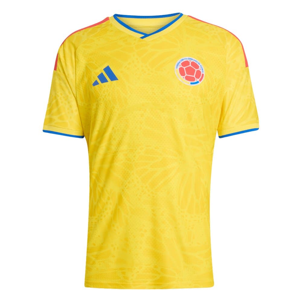 Men's JAMES #10 Colombia Home Authentic Jersey World Cup 2026