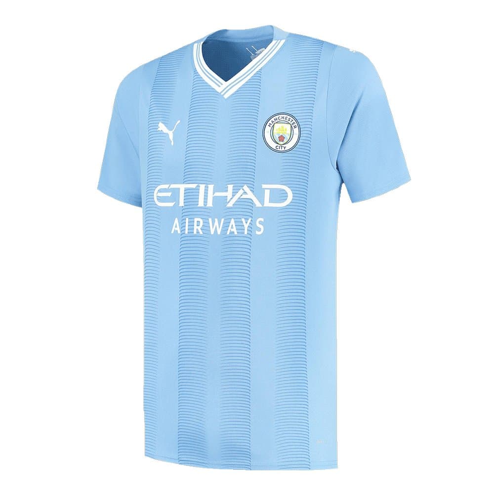 Men's J.ALVAREZ #19 Manchester City Home Replica Soccer Jersey 2023/24