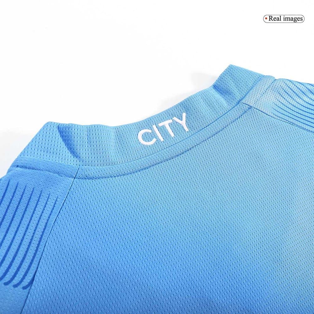 Men's J.ALVAREZ #19 Manchester City Home Replica Soccer Jersey 2023/24
