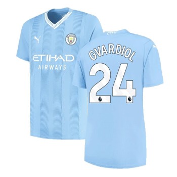 Men's GVARDIOL #24 Manchester City Home Replica Soccer Jersey 2023/24