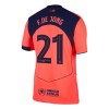 Men's F.DE JONG #21 Barcelona Third Away Authentic Soccer Jersey - UCL 2025/26