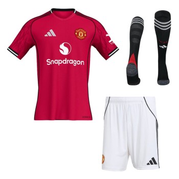 Men's Manchester United Home Jersey Full Kit 2025/26 Men's Manchester United Home Jersey Full Kit 2025/26