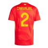 Men's CARVAJAL #2 Spain Home Replica Soccer Jersey EURO 2024 Men's CARVAJAL #2 Spain Home Replica Soccer Jersey EURO 2024