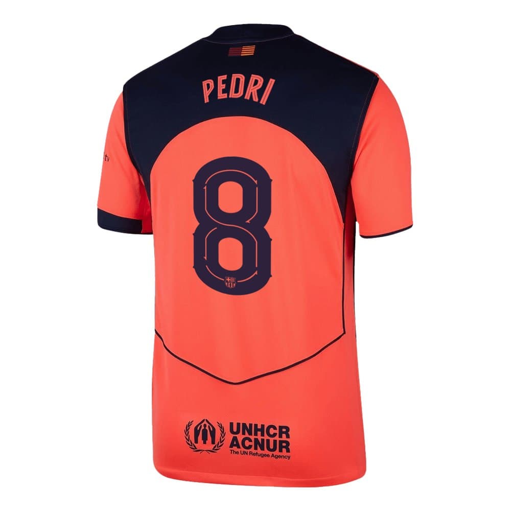 Men's PEDRI #8 Barcelona Third Away Replica Soccer Jersey -UCL 2025/26