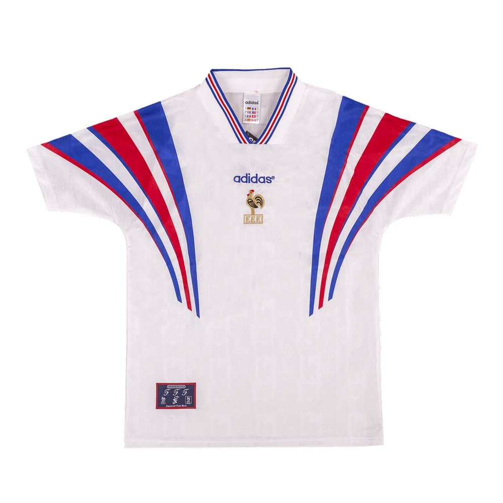 Men's France Away Retro Soccer Jersey 1996