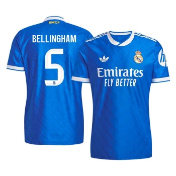 Men's BELLINGHAM #5 Real Madrid Third Away Authentic Soccer Jersey 2025/26 Men's BELLINGHAM #5 Real Madrid Third Away Authentic Soccer Jersey 2025/26
