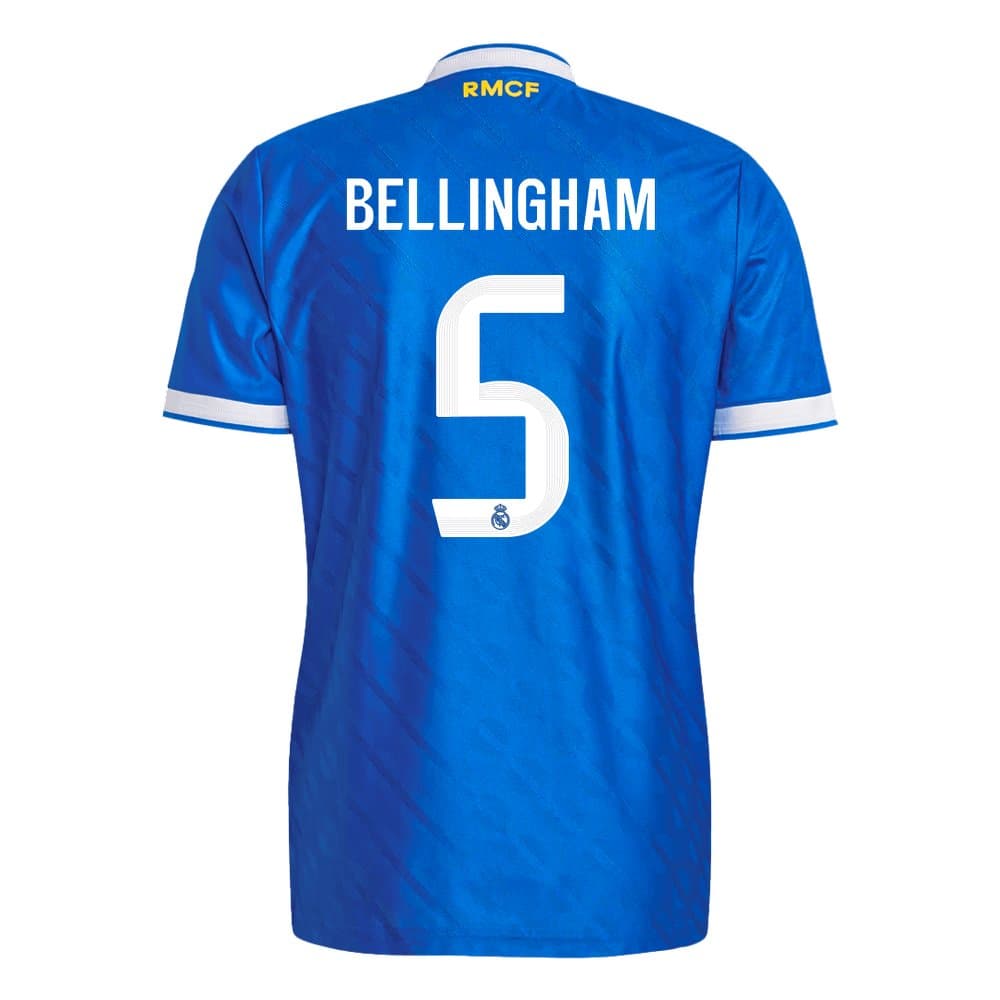 Men's BELLINGHAM #5 Real Madrid Third Away Authentic Soccer Jersey 2025/26